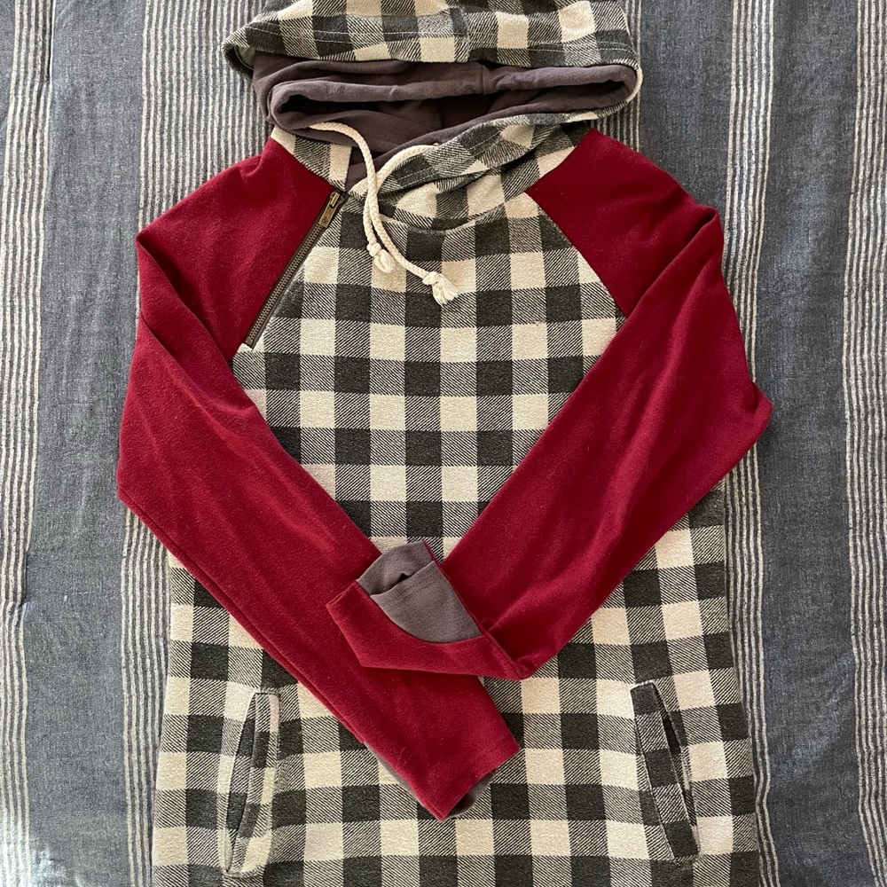 Ampersand Ave Plaid Hoodie